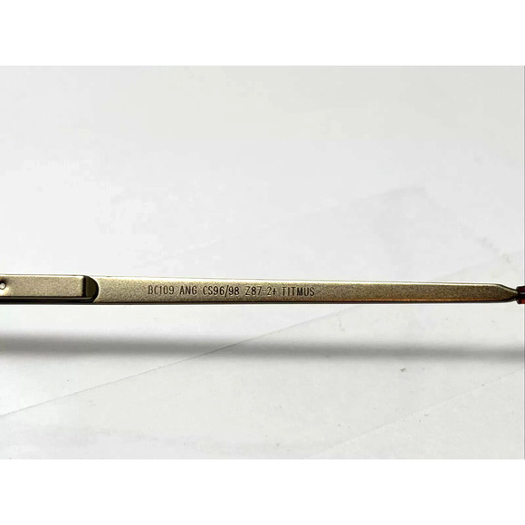 UVEX BY SPERIAN RC109 ANTIQUE GOLD TITMUS SAFTY EYEGLASSES FRAME - Picture 3 of 6